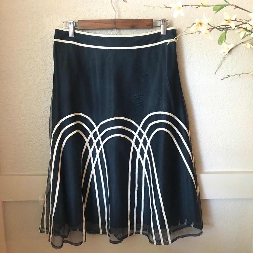 The Loft tulle black skirt